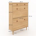 Ver imagem 6 de Sapateira de Parede Nala 2 Portas 1 Gaveta Tauari