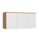 Ver imagem 1 de Módulo Aéreo para Quarto 3 Portas Elegance Branco/Angelin|Blanc
