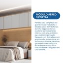 Ver imagem 5 de Módulo Aéreo para Quarto 3 Portas Elegance Branco/Angelin|Blanc