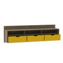 Ver imagem 4 de Rack Suspenso para TV até 48 Polegadas 3 Gavetas Pensil Olivar