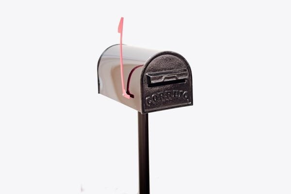 caixa de correio modelo americano em chapa galvanizada com pé - 2