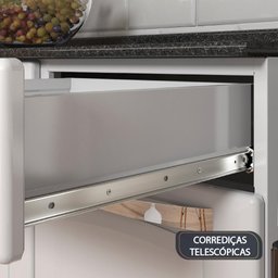 Armário de Cozinha Completa Itatiaia de Aço com Balcão 10 Portas 1 Gaveta Branco - 5