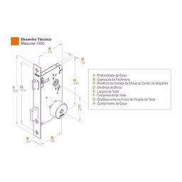 Fechadura Stam Kit 3x1 1500/06 Colonial - 3