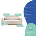 Ver imagem 5 de Kit Sofá 2 Lugares e 2 Poltronas Luxo Moderno Sala de Estar Samuel