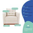 Ver imagem 6 de Kit Sofá 2 Lugares e 2 Poltronas Luxo Moderno Sala de Estar Samuel