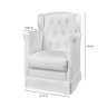 Poltrona Cadeira de Amamentação Balanço + Puff Eliza Corano Branco - Speciale Home - 9