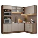Ver imagem 2 de Armário de Cozinha Completa de Canto 399 Cm Rustic/crema Vik Madesa 01