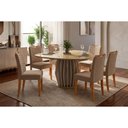 Ver imagem 1 de Mesa Sala Tokyo 136 + 6 Cad Julia Off White DJ Móveis