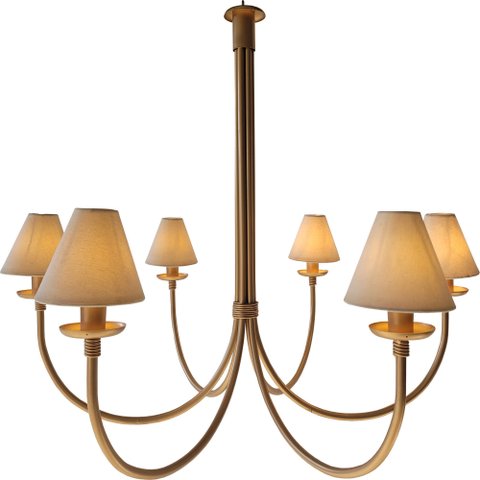 Lustre Rustico Simples 6l Artesanal Área Gourmet com Cúpulas