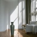 Ver imagem 2 de Vaso de Chão Grande de Cerâmica para Decoração de Sala Madri Verde Lúpulo