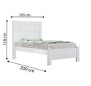 Ver imagem 2 de Cama Solteiro Primícia 100%MDF Branco - D Doro Móveis