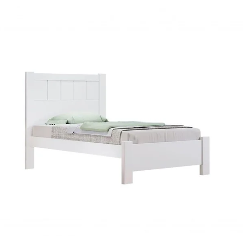 Cama Solteiro Primícia 100%MDF Branco - D Doro Móveis