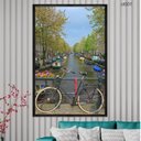 Ver imagem 2 de Quadro Decorativo - Bicicleta na Ponte em Amsterda Ct001 Tela Canvas - 80x60cm
