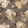 Papel De Parede Romanza Vinílico 9239 Floral Cinza bege - 1
