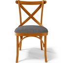 Ver imagem 4 de Kit 02 Cadeiras para Sala de Jantar e Estar Living Estofada Ávila L02 Linho Cinza Escuro - Lyam