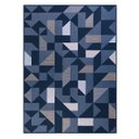 Ver imagem 1 de Tapete Sala Quarto Antiderrapante Geométrico Belga Domani:Zirconia Azul/1,50x2,00m