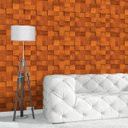 Ver imagem 1 de Blocos 3D Madeira - Papel de Parede - 2,00m