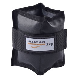 Caneleira de peso Ahead Sports AFF336 2 kg Preta - 1