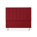 Ver imagem 2 de Cabeceira Estofada Cama Box Carla Linha Premium Cor:Vermelho;Tamanho:Casal 140 cm