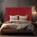 Ver imagem 5 de Cabeceira Estofada Cama Box Carla Linha Premium Cor:Vermelho;Tamanho:Casal 140 cm