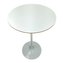 Ver imagem 3 de Mesa Saarinen Bistrô Fórmica Branca 70cm - Base Branca