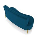 Ver imagem 7 de Sofá 2 Lugares Living 135cm Pé Ferro Dourado Maraú Veludo K01 - D'Rossi