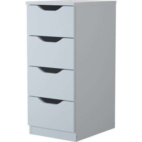 Gaveteiro com 4 Gavetas Multivisão Branco