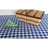 Toalha De PicNic Retangular Em Oxford Xadrez Quadriculado Azul Royal 1.45X3.0 - Stylo Toalhas - 2