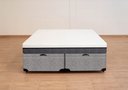 Ver imagem 3 de Cama Box Baú King Size Bipartida Serenelife - Tecido Alpha 56