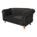 Ver imagem 2 de Namoradeira Chesterfield Duque Suede Preto/ Decoração, Studio, Sala de Estar, Recepção, Escritório