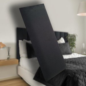 Kit 5 Placas Cabeceira Estofada Suede para Cama Box Solteiro - Módulo 20cm X 60cm Gh Papel de Parede