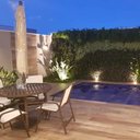 Ver imagem 5 de Mesa 90cm Sevilla Ripada Alumínio Área Externa Interna Jardim Marrom