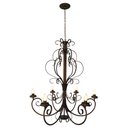 Ver imagem 6 de Luminária Rústica Decoração Sala de Jantar com Cúpulas de Vidro Libertas Rosas Com Rococó
