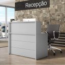 Ver imagem 1 de Balcão para Atendimento Retangular 135cm Lexus Espresso Móveis