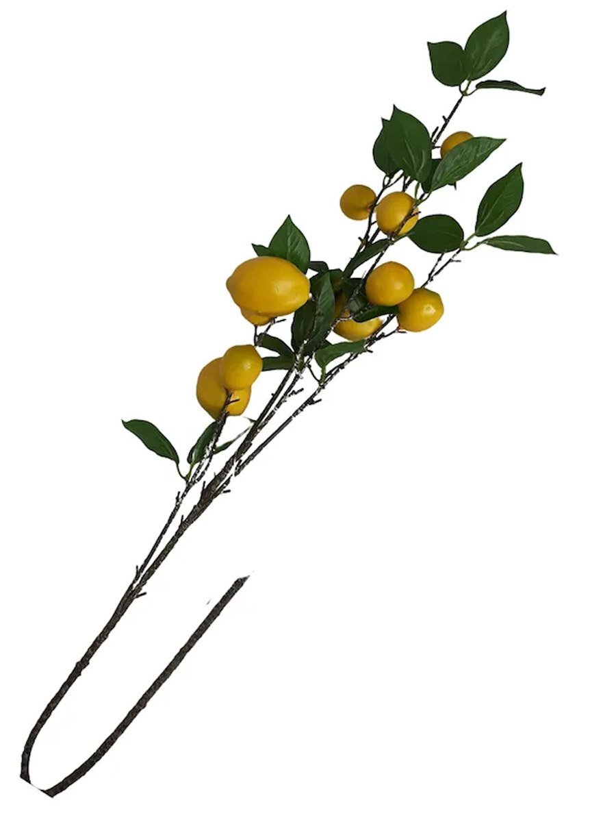 Galho Mini Limão Siciliano X10 Amarelo 100cm Bekasa 6547 - 2
