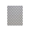 Ver imagem 3 de Tapete Sala ou Quarto Antiderrapante 1,00M x 1,32M Arabesco Geométrico Branco e Preto