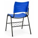 Ver imagem 5 de Cadeira Universitária Plástica Prancheta MDF - Cor Azul - Mrplast - 34013