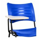 Ver imagem 6 de Cadeira Universitária Plástica Prancheta MDF - Cor Azul - Mrplast - 34013