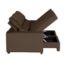 Ver imagem 5 de Sofá Baú San Marino Retrátil e Reclinável 3 Lugares 220cm Veludo Sofatec