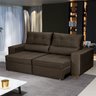 Sofá Baú San Marino Retrátil e Reclinável 3 Lugares 220cm Veludo Sofatec - 1