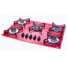 Fogão Cooktop 5 Bocas 5Q Lines Color Vermelho Safanelli Fcv502 - 1
