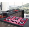 Fogão Cooktop 5 Bocas 5Q Lines Color Vermelho Safanelli Fcv502 - 3