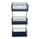 Ver imagem 3 de Fruteira Suspensa tripla Artesanal Cozinha Frutas Legumes com madeira preta MINAS ARTE PRÓPRIA frute