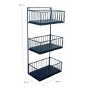 Ver imagem 2 de Fruteira Suspensa tripla Artesanal Cozinha Frutas Legumes com madeira preta MINAS ARTE PRÓPRIA frute