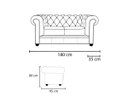 Ver imagem 4 de Sofá de Couro Chesterfield 2 Lugares - Conhaque