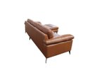 Ver imagem 6 de Sofá de Couro Asti 3 Lugares com Chaise Direita - Conhaque com Brilho