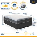 Ver imagem 3 de Cama Box Baú King + Colchão de Espuma D45 com Pillow Top