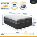 Ver imagem 4 de Cama Box Baú King + Colchão de Espuma D45 com Pillow Top