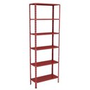 Ver imagem 1 de Estante 6 Prateleiras Aço Livros Quarto Cozinha Multiuso Fer Vermelho