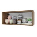 Ver imagem 4 de Armário Aéreo 80 Cm Nicho Aberto para Cozinhas Lux, Glamy, Agata, Stella Rustic Madesa